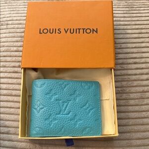 Louis Vuitton Turquoise Monogram Wallet